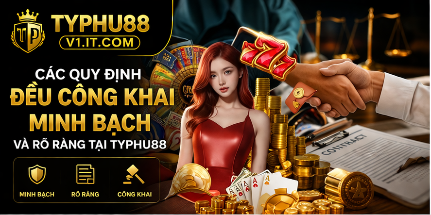 Các quy định đều công khai minh bạch và rõ ràng tại Typhu88