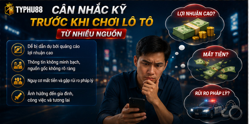 Cân nhắc kỹ trước khi chơi lô tô từ nhiều nguồn Cân nhắc kỹ trước khi chơi lô tô từ nhiều nguồn