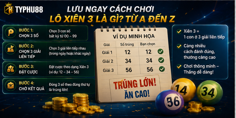 Lưu ngay cách chơi lô xiên 3 là gì? từ A đến Z Lưu ngay cách chơi lô xiên 3 là gì? từ A đến Z