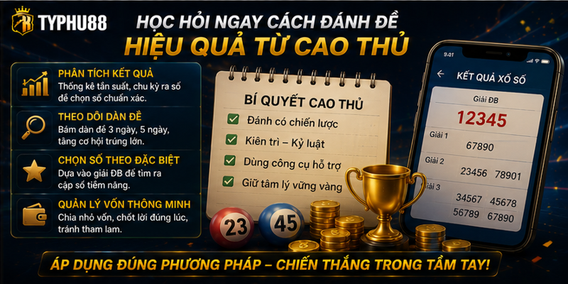 Học hỏi ngay cách đánh đề hiệu quả từ cao thủ Học hỏi ngay cách đánh đề hiệu quả từ cao thủ