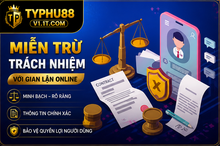 Miễn trừ trách nhiệm với gian lận online