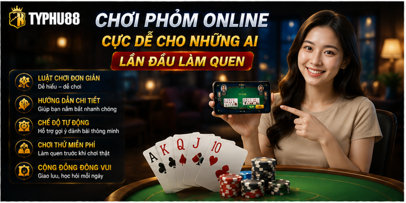 Chơi phỏm online cực dễ cho những ai lần đầu làm quen