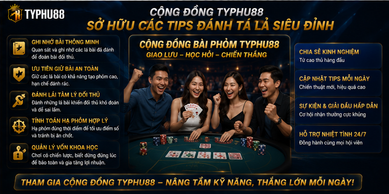Cộng đồng Typhu88 sở hữu các tips đánh tá lả siêu đỉnh Cộng đồng Typhu88 sở hữu các tips đánh tá lả siêu đỉnh