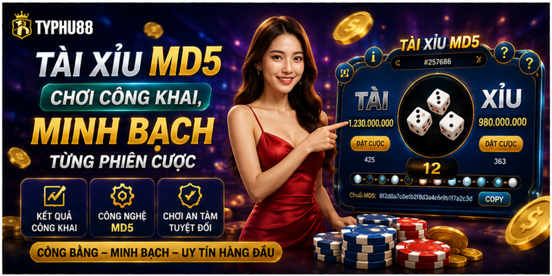 Tài Xỉu MD5 – Chơi Công Khai, Minh Bạch Từng Phiên Cược