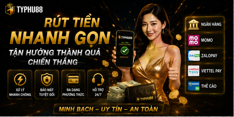Rút tiền nhanh gọn, tận hưởng thành quả chiến thắng Rút tiền nhanh gọn, tận hưởng thành quả chiến thắng