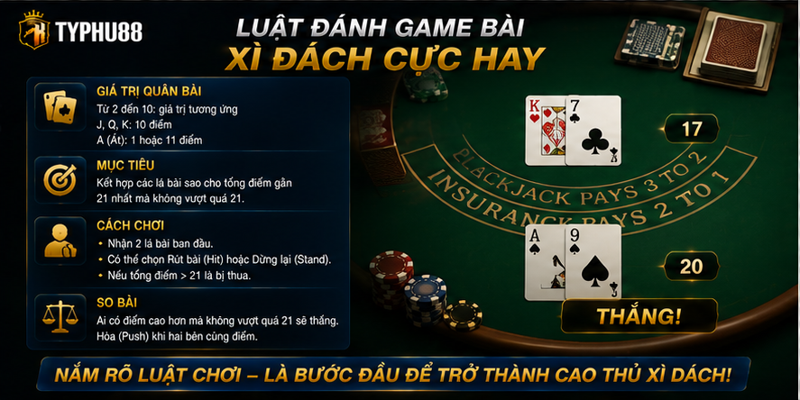 Luật đánh game bài xì dách cực hay Luật đánh game bài xì dách cực hay